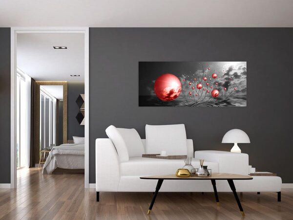 Slika crvenih kugli (120x50 cm)