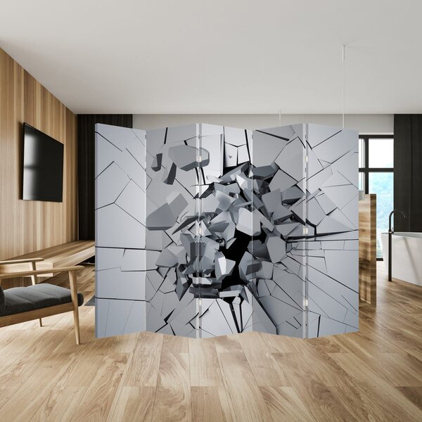 Paravan - 3D apstrakcija (210x170 cm)