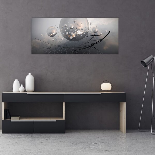 Slika apstraktnih kugli (120x50 cm)