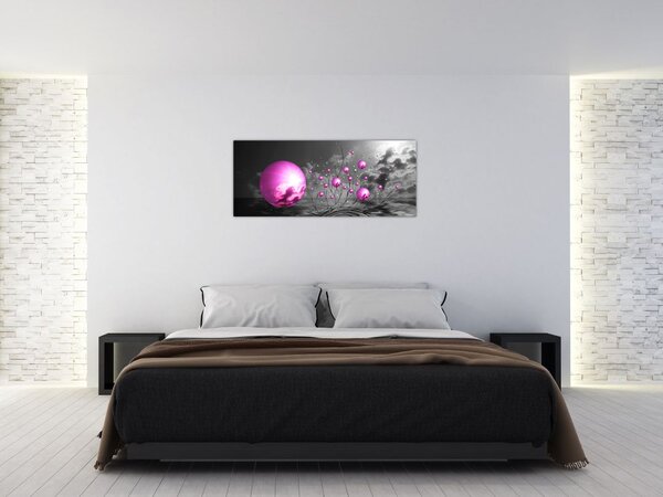 Slika ružičastih kugli (120x50 cm)