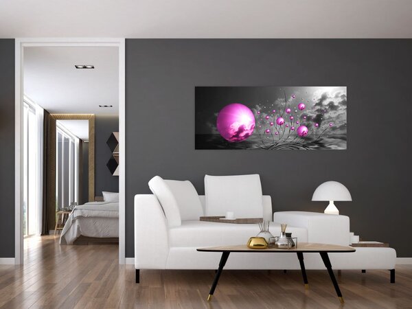 Slika ružičastih kugli (120x50 cm)