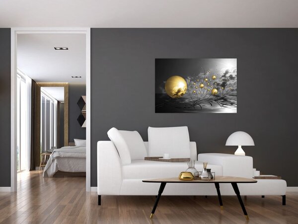 Slika oker kugli (90x60 cm)