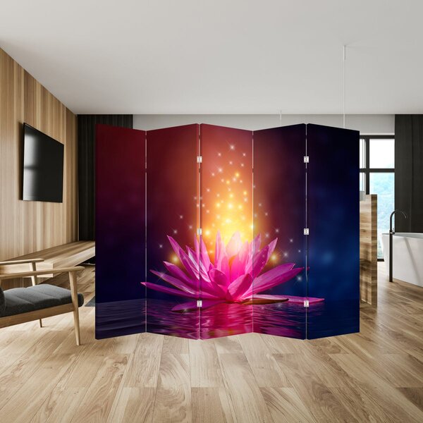 Paravan - lopoč na vodi (210x170 cm)