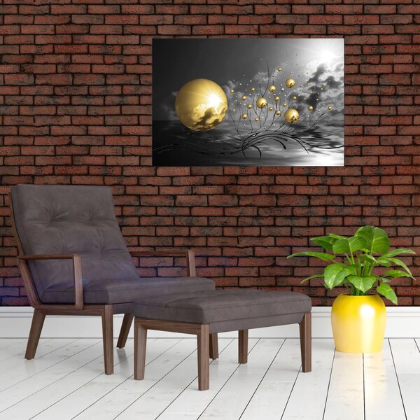 Slika oker kugli (90x60 cm)