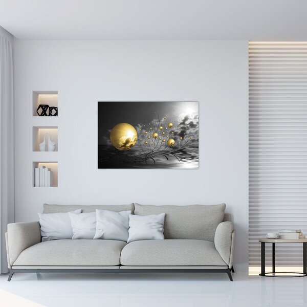 Slika oker kugli (90x60 cm)