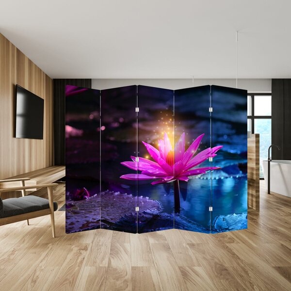 Paravan - lopoč na vodi (210x170 cm)