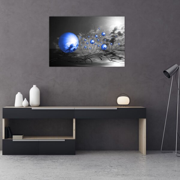 Slika tamno plavih kugli (90x60 cm)