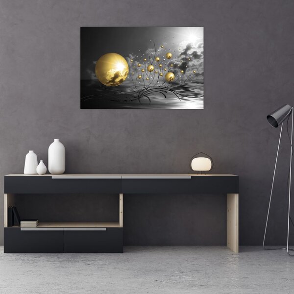 Slika oker kugli (90x60 cm)