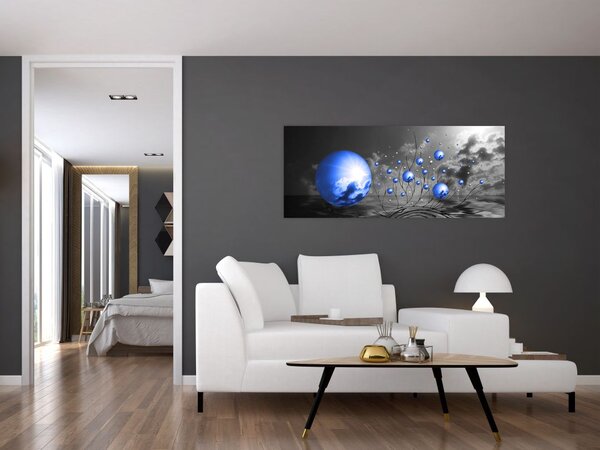 Slika tamno plavih kugli (120x50 cm)