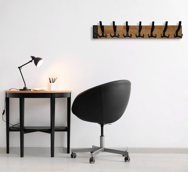 Minimalistički zidna vješalica MODERN OAK 80 cm