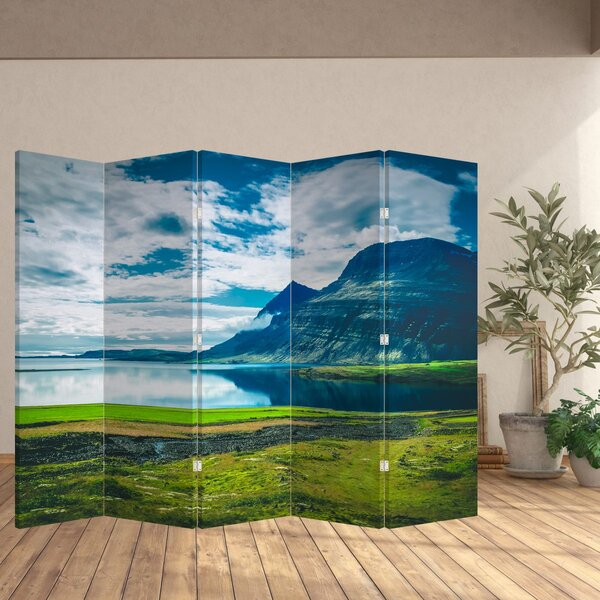 Paravan - jezero s planinama (210x170 cm)
