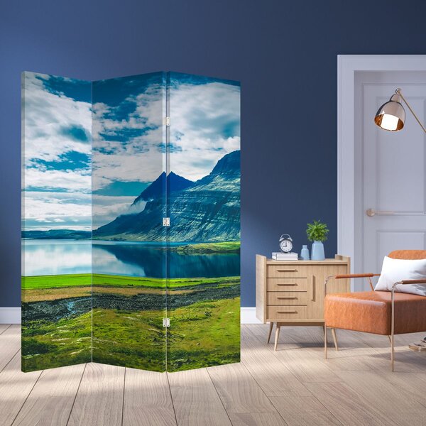 Paravan - jezero s planinama (126x170 cm)