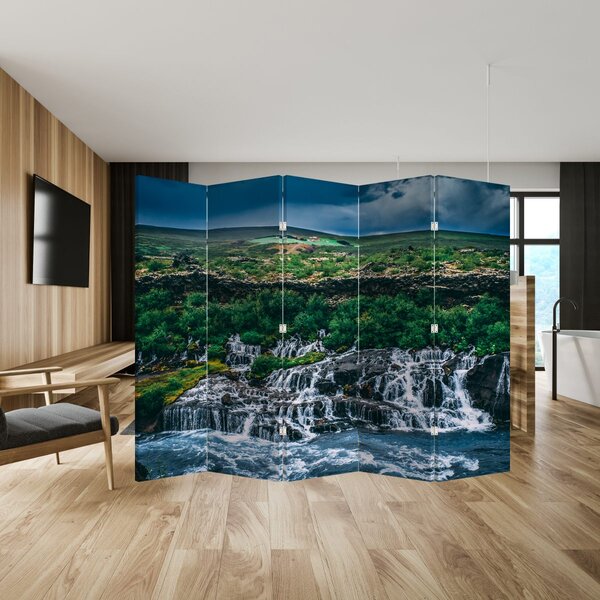 Paravan - Vodopad u prirodi (210x170 cm)