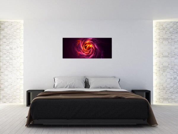 Slika svijetleće moderne apstrakcije (120x50 cm)