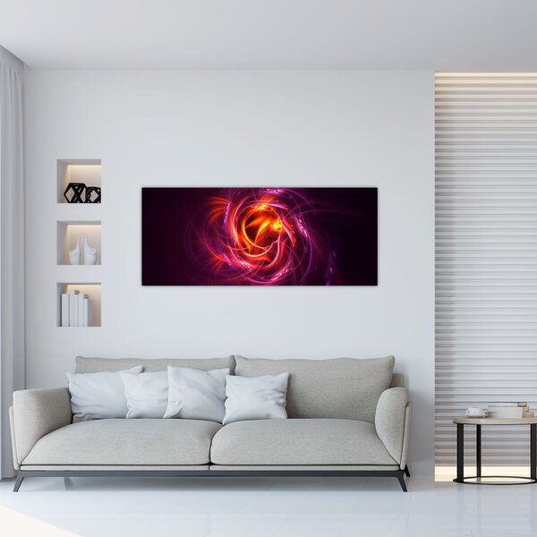 Slika svijetleće moderne apstrakcije (120x50 cm)