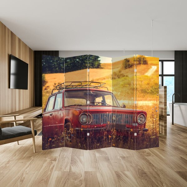 Paravan - Auto u polju (210x170 cm)