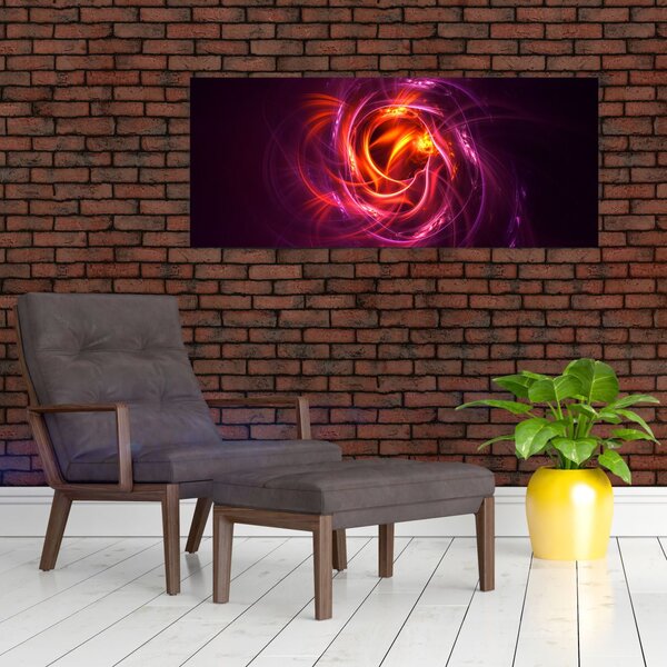 Slika svijetleće moderne apstrakcije (120x50 cm)