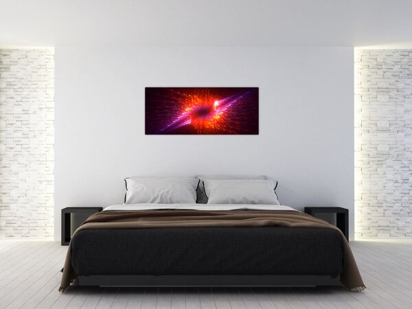 Slika suvremene trnovite apstrakcije (120x50 cm)