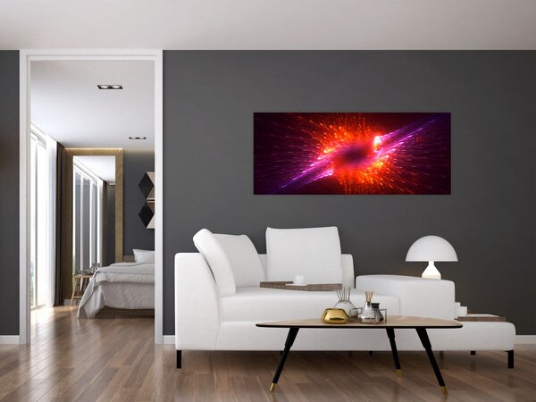 Slika suvremene trnovite apstrakcije (120x50 cm)