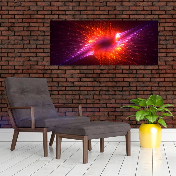 Slika suvremene trnovite apstrakcije (120x50 cm)