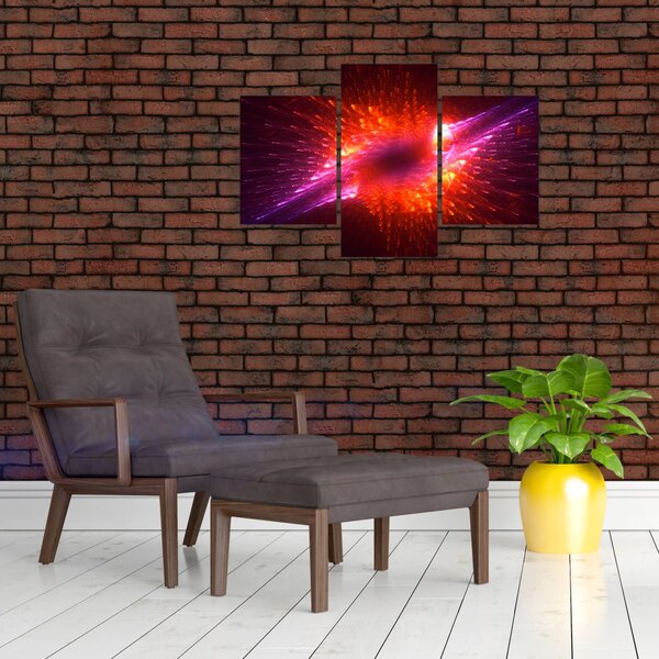 Slika suvremene trnovite apstrakcije (90x60 cm)