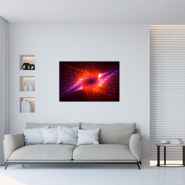 Slika suvremene trnovite apstrakcije (90x60 cm)