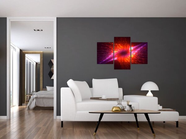 Slika suvremene trnovite apstrakcije (90x60 cm)