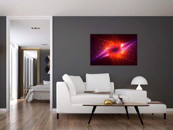 Slika suvremene trnovite apstrakcije (90x60 cm)