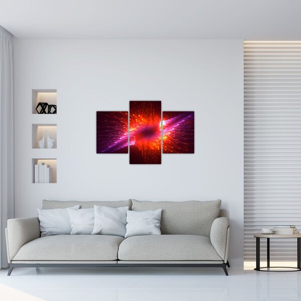 Slika suvremene trnovite apstrakcije (90x60 cm)