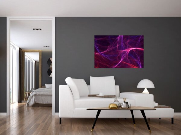 Apstraktna slika krivulja (90x60 cm)