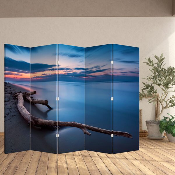 Paravan - Plaža u zalasku sunca (210x170 cm)