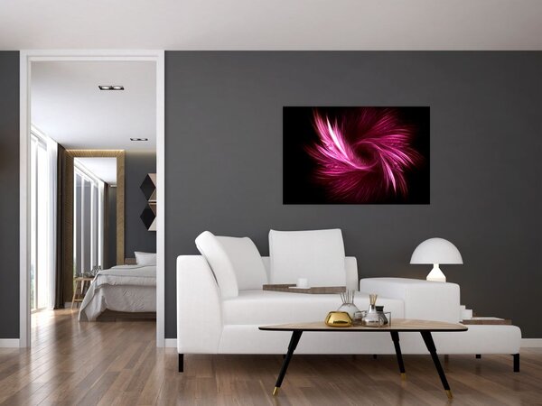 Slika - ružičasta apstrakcija (90x60 cm)