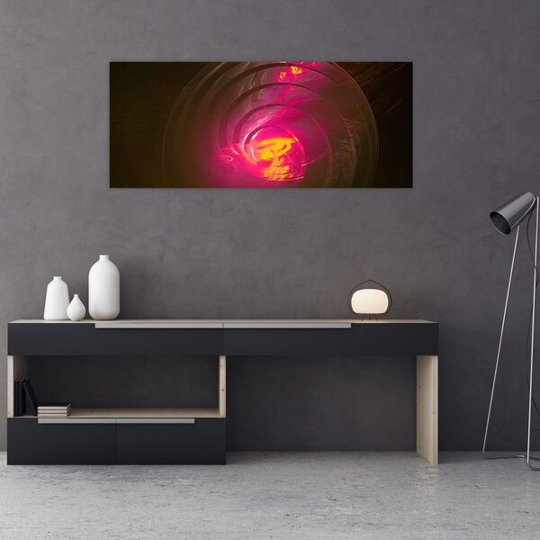 Slika - spiralna apstrakcija (120x50 cm)