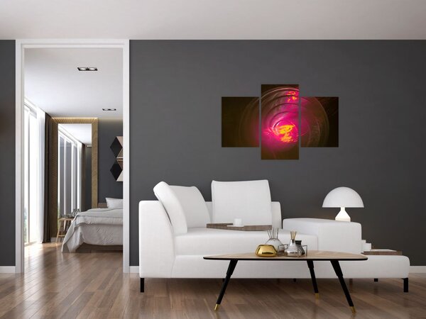 Slika - spiralna apstrakcija (90x60 cm)