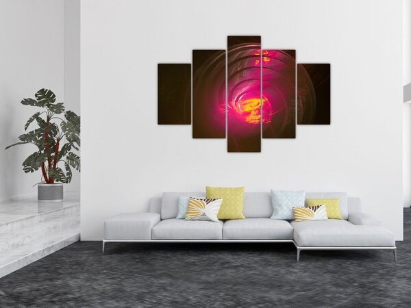 Slika - spiralna apstrakcija (150x105 cm)