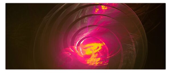 Slika - spiralna apstrakcija (120x50 cm)