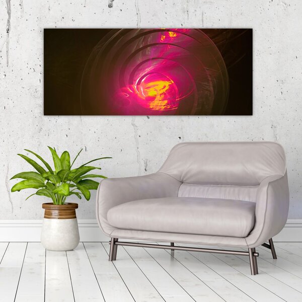 Slika - spiralna apstrakcija (120x50 cm)