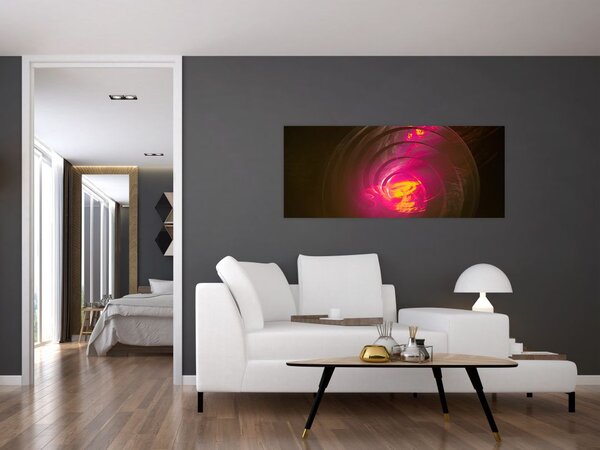Slika - spiralna apstrakcija (120x50 cm)