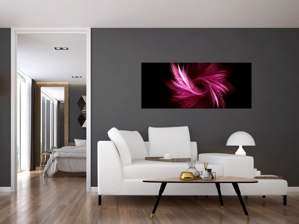 Slika - ružičasta apstrakcija (120x50 cm)
