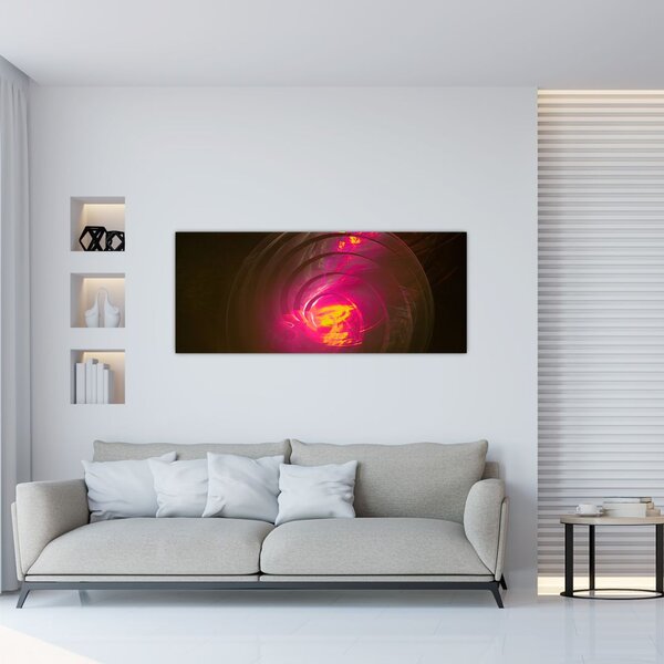 Slika - spiralna apstrakcija (120x50 cm)