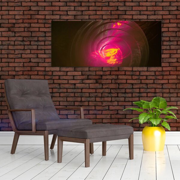 Slika - spiralna apstrakcija (120x50 cm)