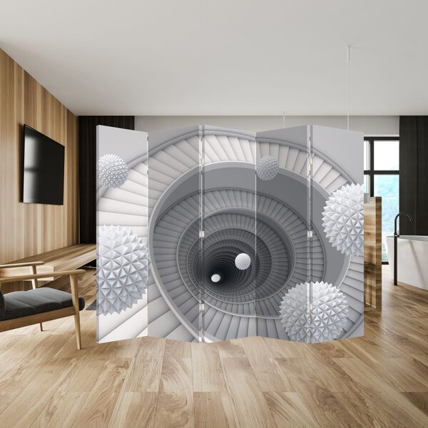 Paravan - 3D apstrakcija (210x170 cm)