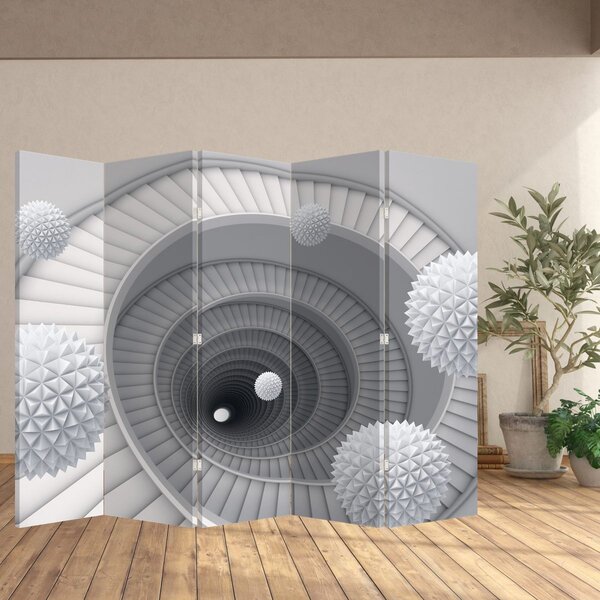 Paravan - 3D apstrakcija (210x170 cm)