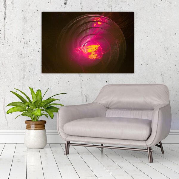 Slika - spiralna apstrakcija (90x60 cm)