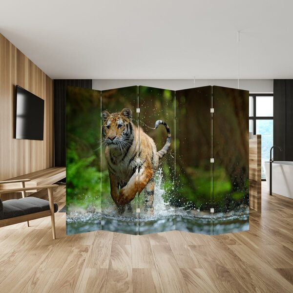 Paravan - Tigar koji trči (210x170 cm)