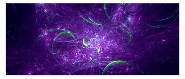 Slika - ljubičasta apstrakcija (120x50 cm)
