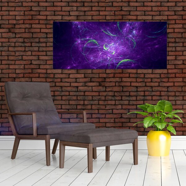 Slika - ljubičasta apstrakcija (120x50 cm)
