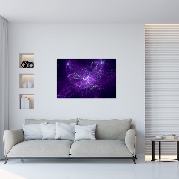 Slika - ljubičasta apstrakcija (90x60 cm)