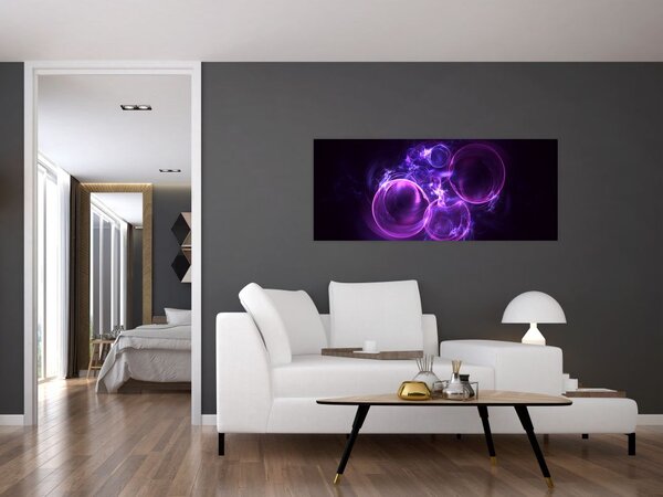 Apstraktna slika mjehurića (120x50 cm)