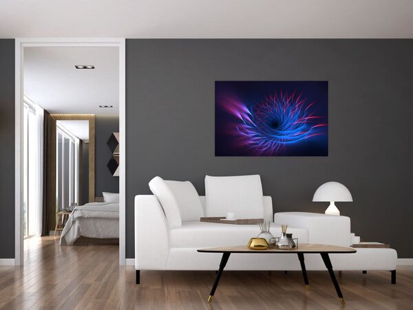 Slika - apstrakcija cvijeta (90x60 cm)